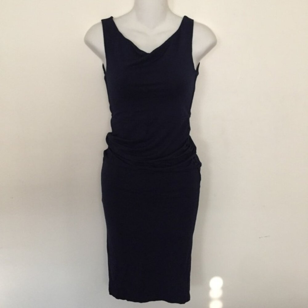 ASOS Maternity Navy Casual Sleeveless Viscose Dress Size 2